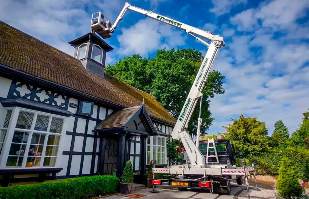 Trabajo sobre cubierta de plataforma de trabajo de 25 m