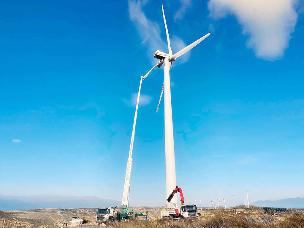 plataformas elevadoras parques eólicos