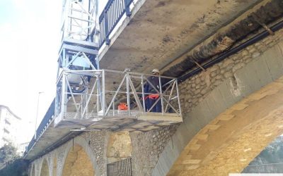 Instalación de tubería en puente con PEMP-N 70S
